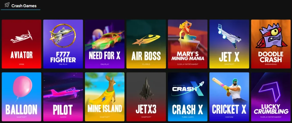 Redneckspins Casino sélection de crash games avec Aviator Jet X et autres jeux